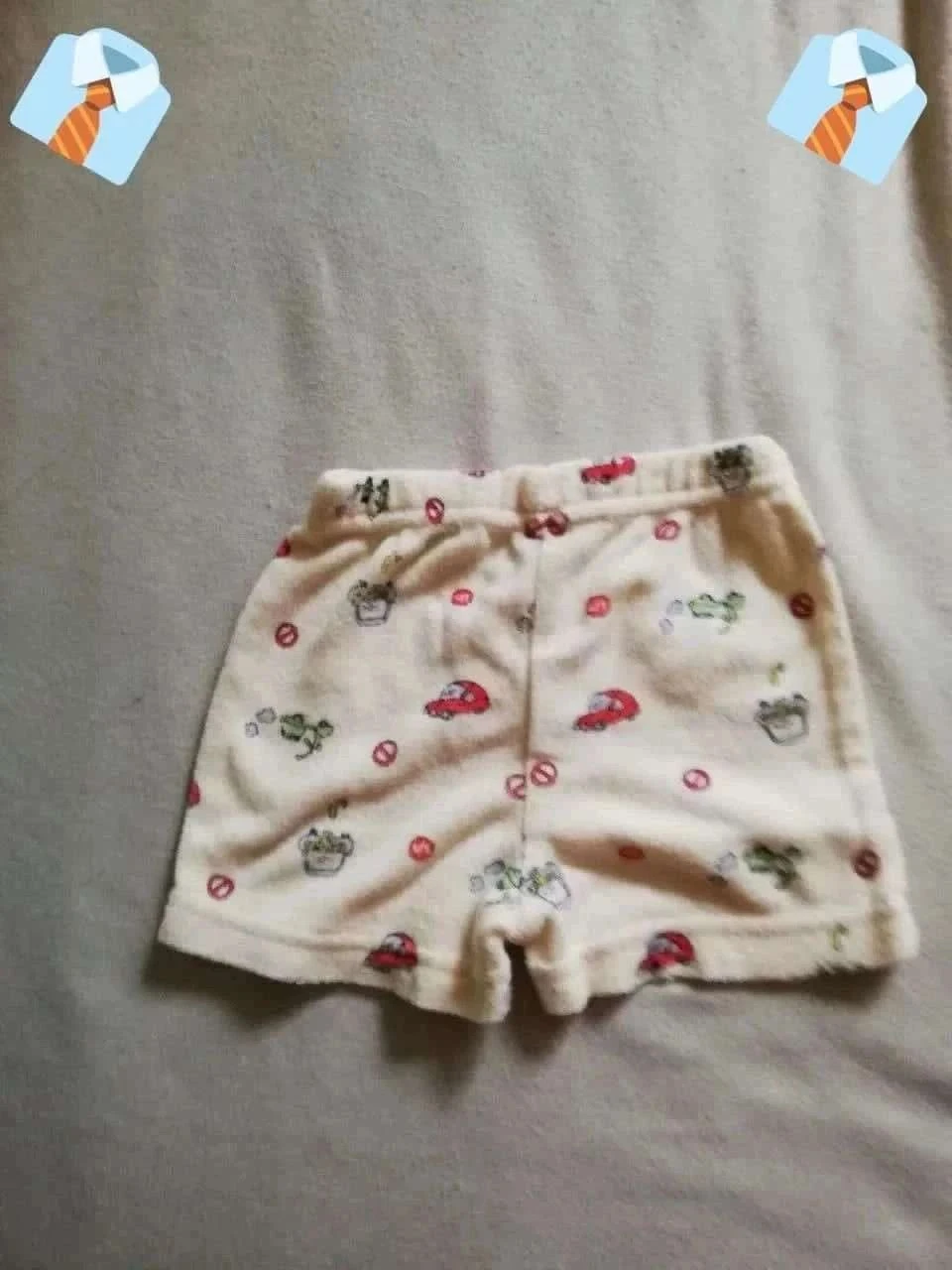Baby shirt 1-3 maanden (56 cm) Goede staat - beige motief rode auto's zomer comfort – photo 2